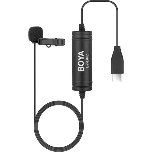 BOYA BY-DM2 Micro cravate numérique omnidirectionnel USB Type-C