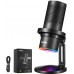 GODOX EM68X Microphone à Condensateur Cardioïde + Anneau RGB