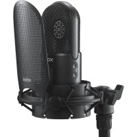 Godox UMic10 Microphone USB à condensateur cardioïde avec suspension antichoc et filtre anti-pop
