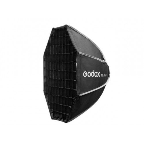Godox ML-SF50 Softbox Ottagonale 50cm Per Luce LED – Attacco Godox, Pieghevole E Portatile, Per ML100R, ML60 E ML30
