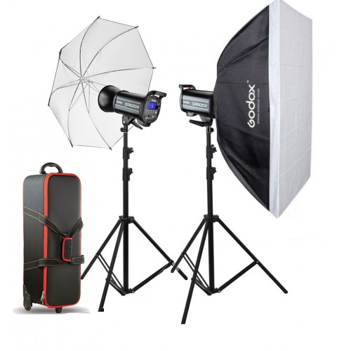 Godox QS-600II x 2 kit flash de studio 