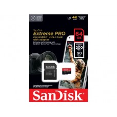 Sandisk Carte MicroSD Extreme Pro V30 - 64Gb + Adaptateur SD