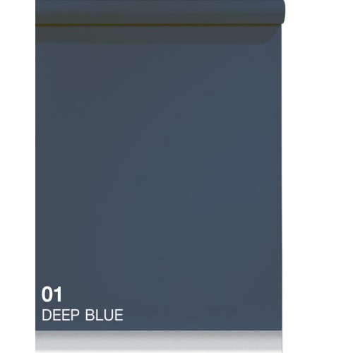 Fond studio en papier Seamless Deep Blue 01 - 2.72 x 10m